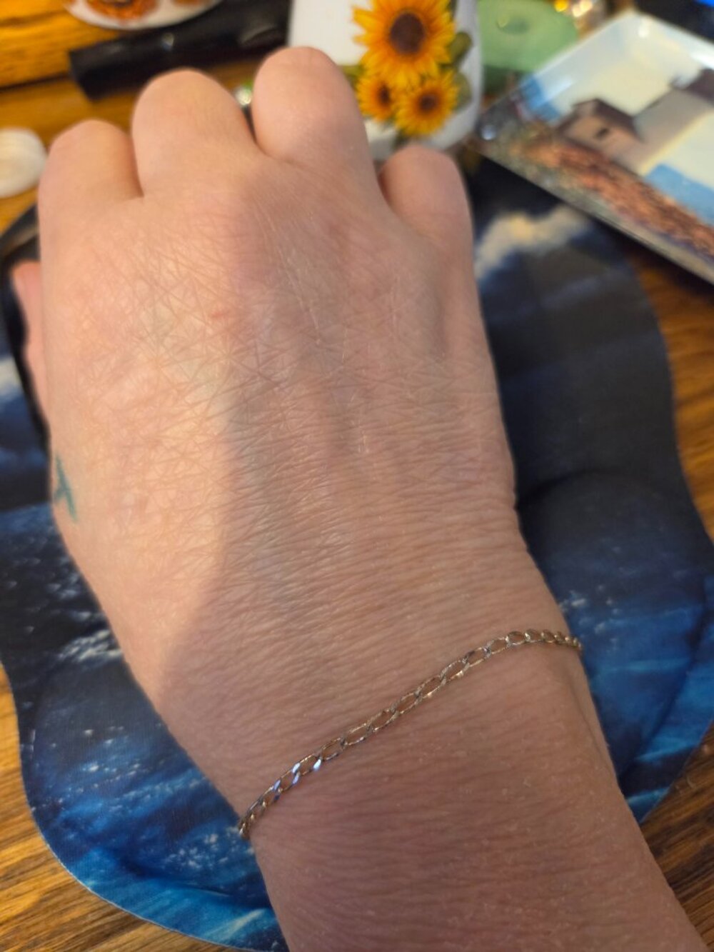 Antique 925 Chain Bracelet~~STUNNING!! Gift Boxed ! LQQK!